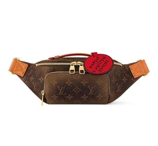 Louis Vuitton Monogram Canvas Bumbag with Red Marque Déposée Tag