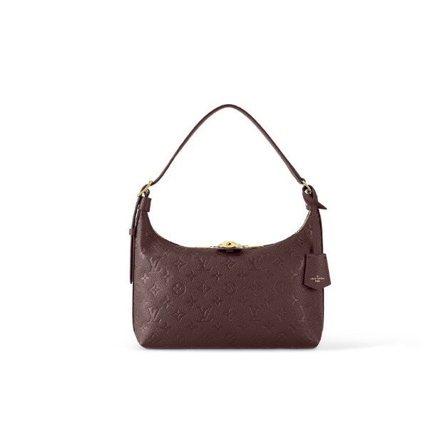 Louis Vuitton Monogram Empreinte Leather Hobo Shoulder Bag - Burgundy