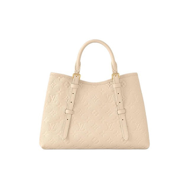 Louis Vuitton Monogram Empreinte Petit Palais Handbag - Cream