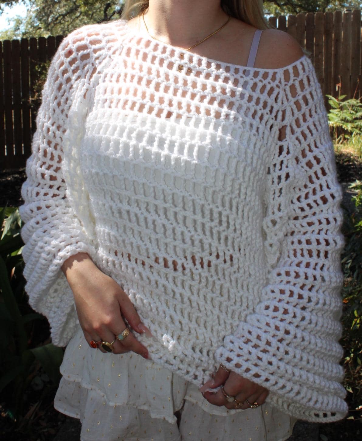Crochet Mesh Sweater