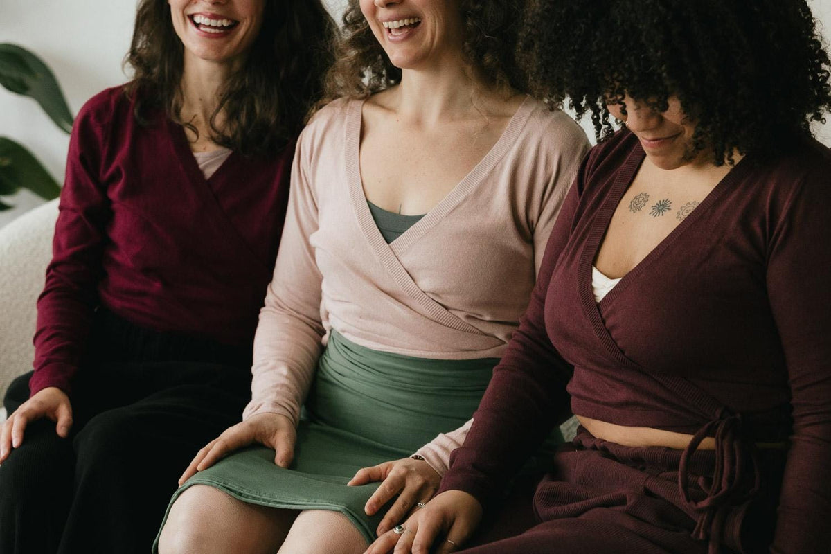 Colibrí Wrap - Organic Cotton Wrap Sweater: Lightweight natural fiber tie around