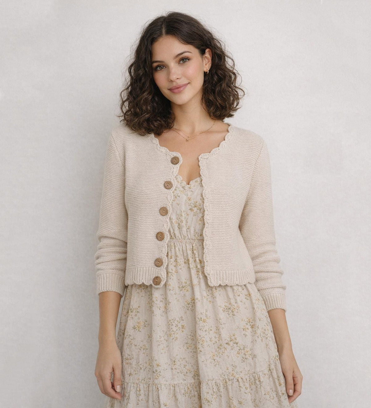 Sophia Knit Sweater | Cotton cardigan Sophia