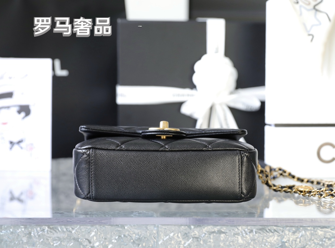 Chanel Quilted Lambskin Mini Flap Bag - Black with Gold-Tone Hardware