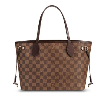 Louis Vuitton Neverfull MM Tote Bag Damier Ebene Canvas Brown