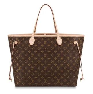 Louis Vuitton Neverfull MM Monogram Canvas Tote Bag - Brown