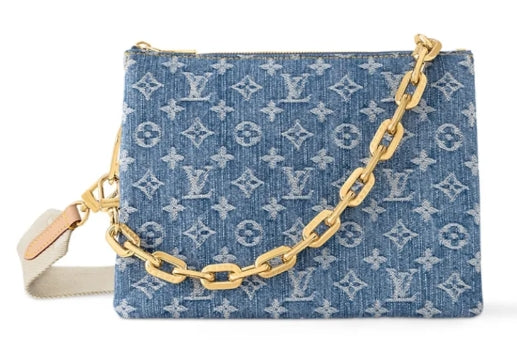 Louis Vuitton Monogram Denim Coussin PM Bag - Blue
