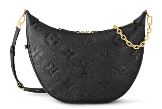 Louis Vuitton Loop Handbag Monogram Empreinte Leather Black
