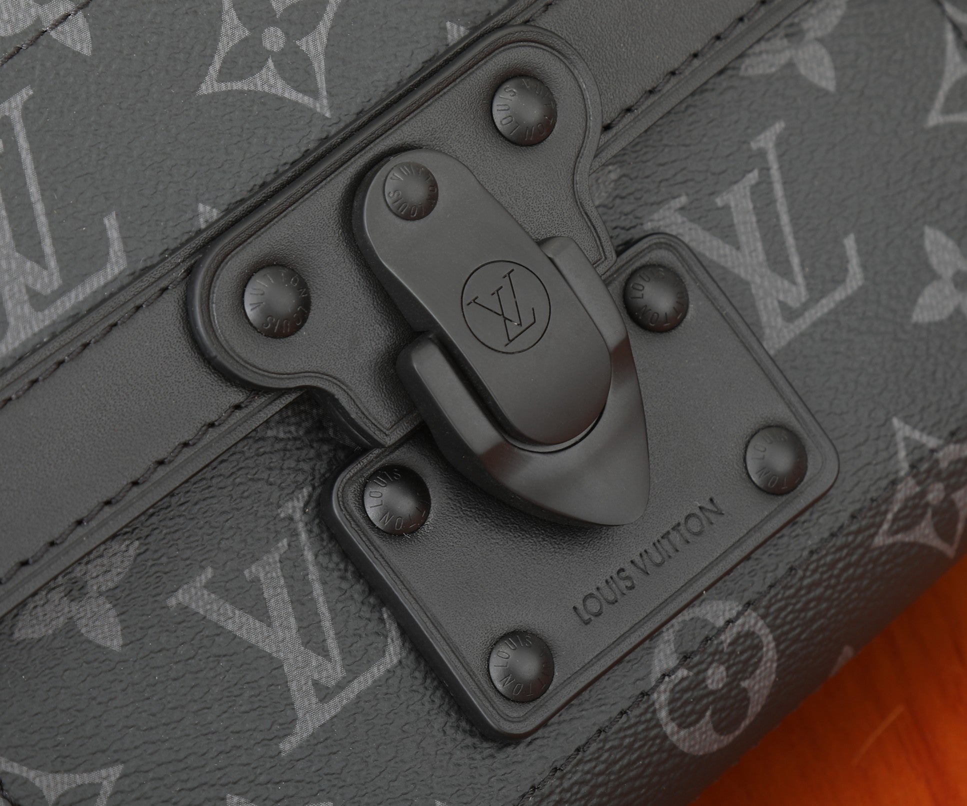 Louis Vuitton Petite Malle Souple Crossbody Bag Monogram Eclipse