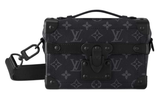 Louis Vuitton Petite Malle Souple Crossbody Bag Monogram Eclipse