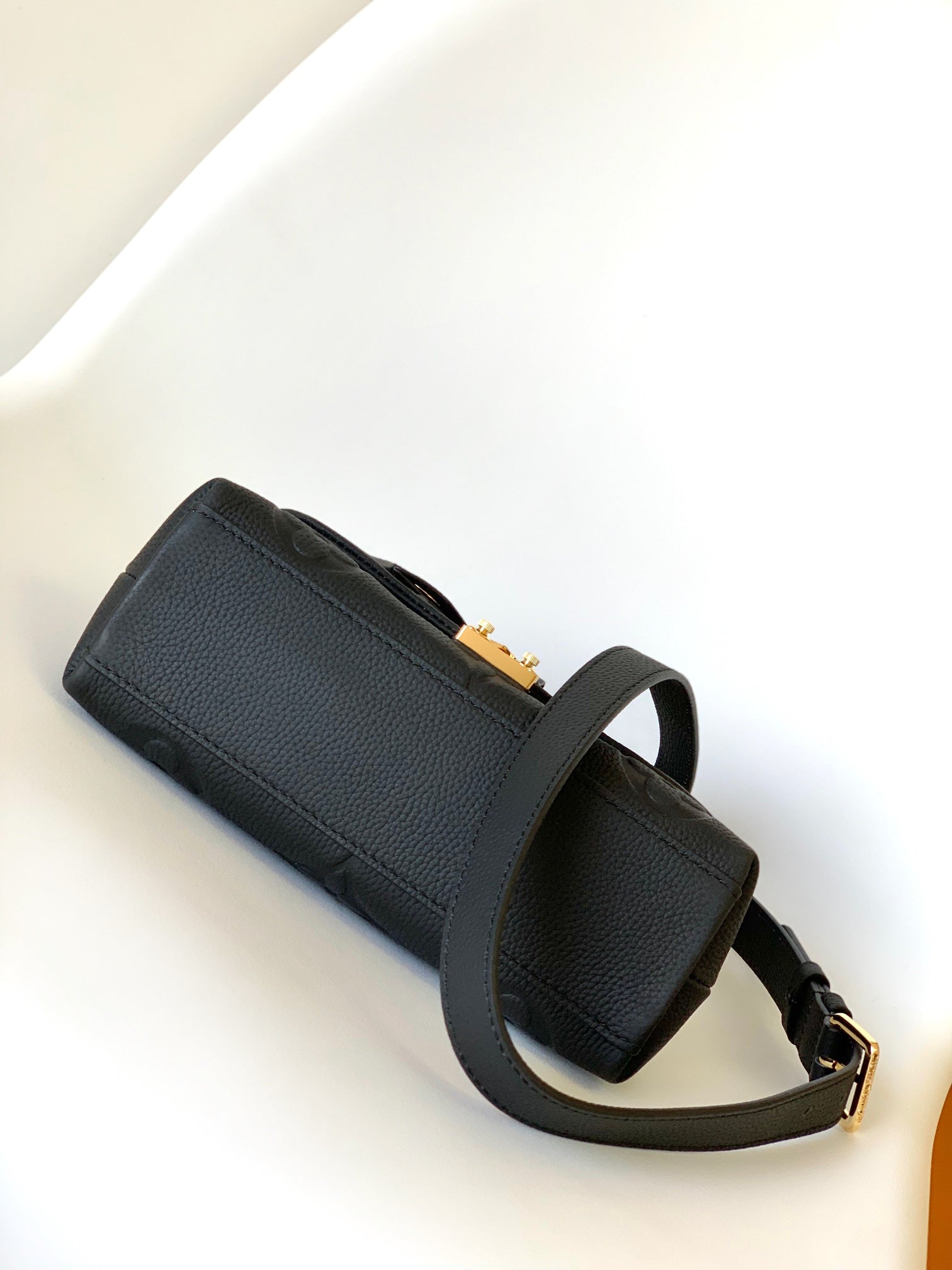 Louis Vuitton Madeleine MM Monogram Empreinte Leather Handbag - Black