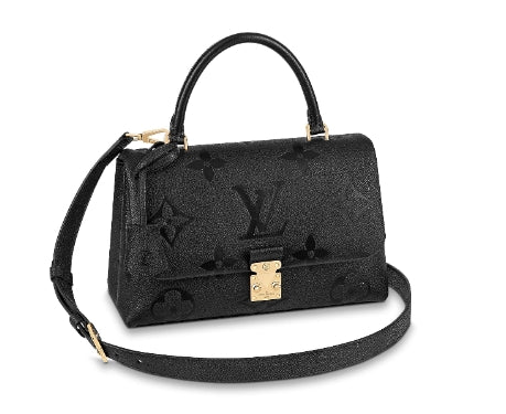 Louis Vuitton Madeleine MM Monogram Empreinte Leather Handbag - Black