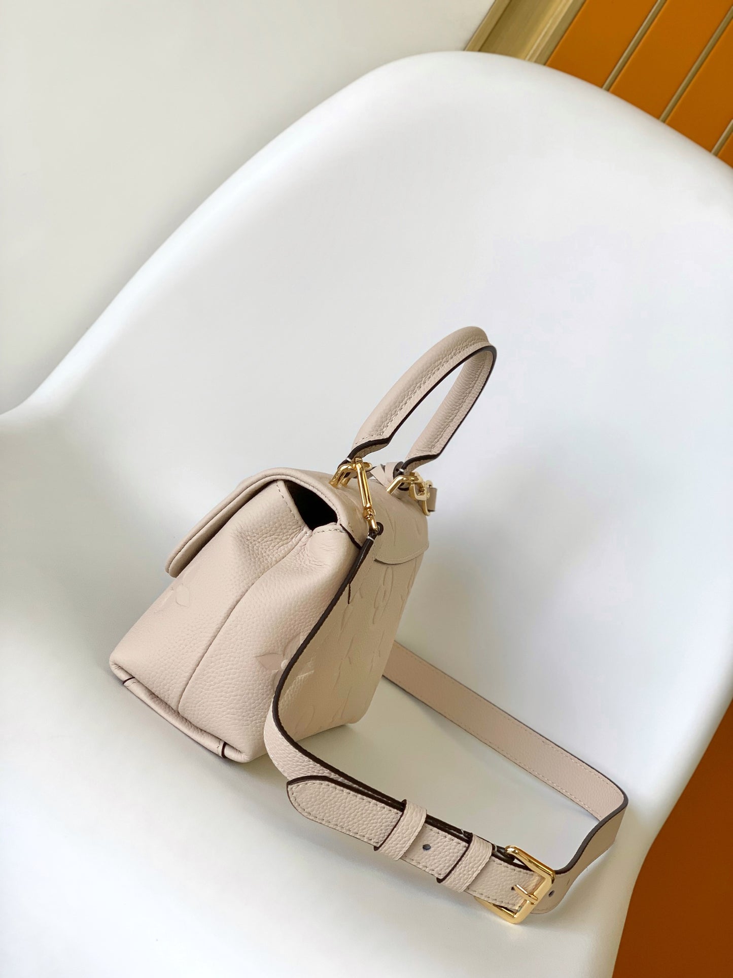 Louis Vuitton Madeleine BB Monogram Empreinte Leather Handbag - Crème