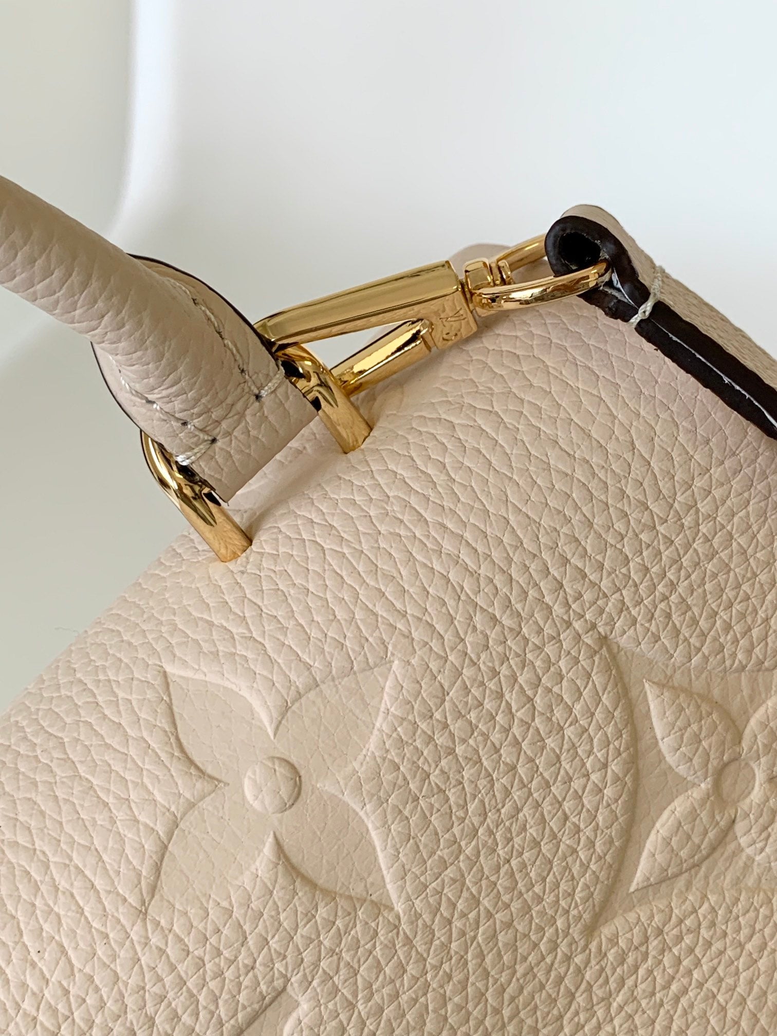 Louis Vuitton Madeleine BB Monogram Empreinte Leather Handbag - Crème