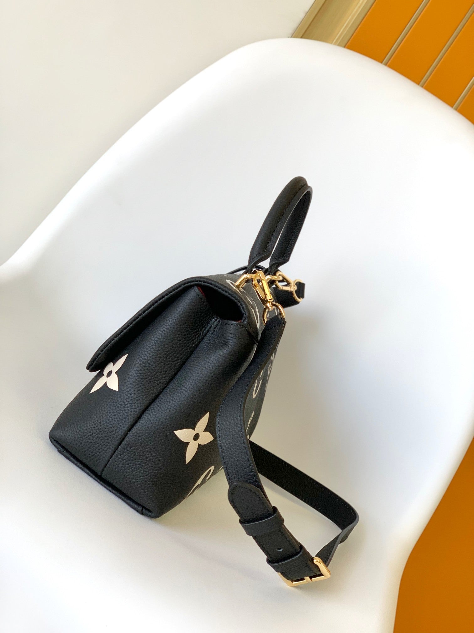 Louis Vuitton Madeleine BB Monogram Empreinte Giant Leather Handbag - Black/Gold