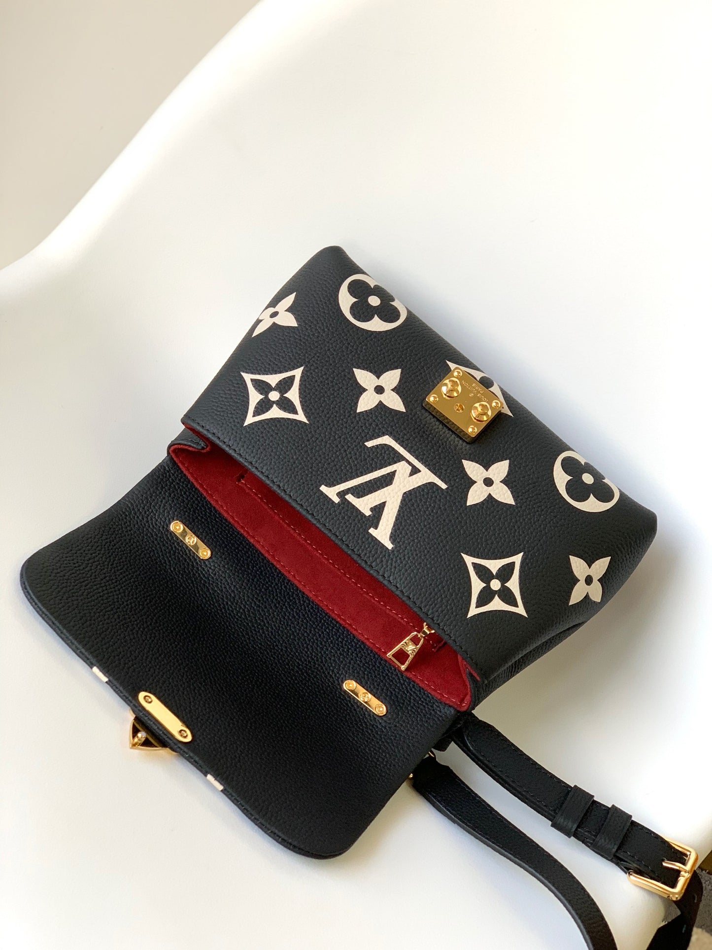 Louis Vuitton Madeleine BB Monogram Empreinte Giant Leather Handbag - Black/Gold