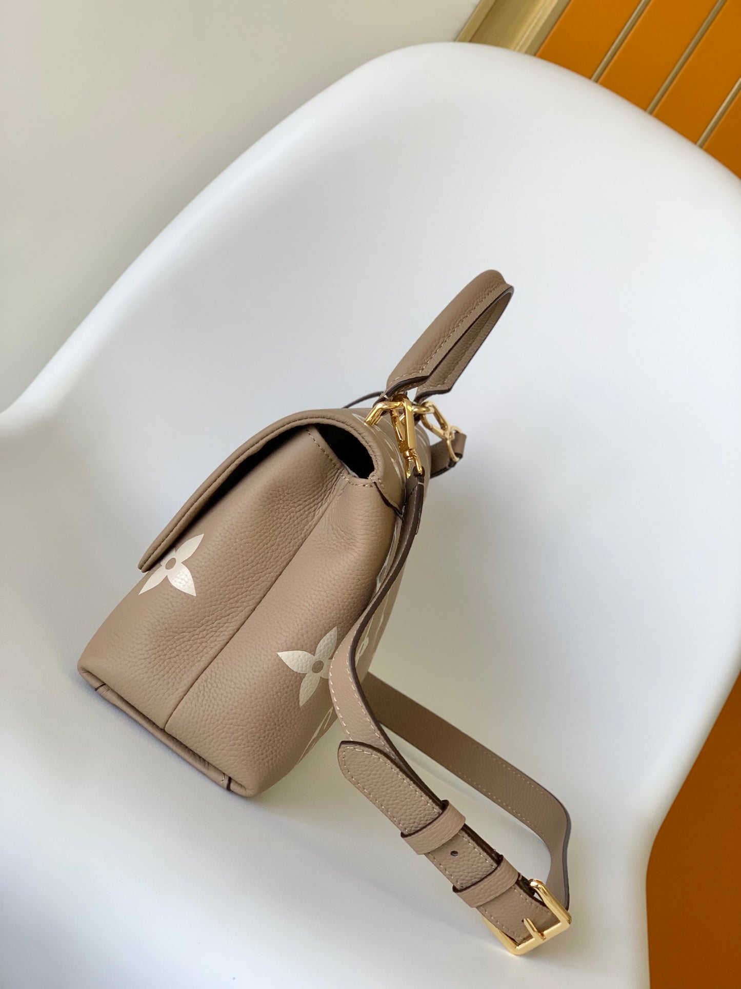 Louis Vuitton Madeleine BB Monogram Empreinte Leather Bag - Tourterelle / Crème