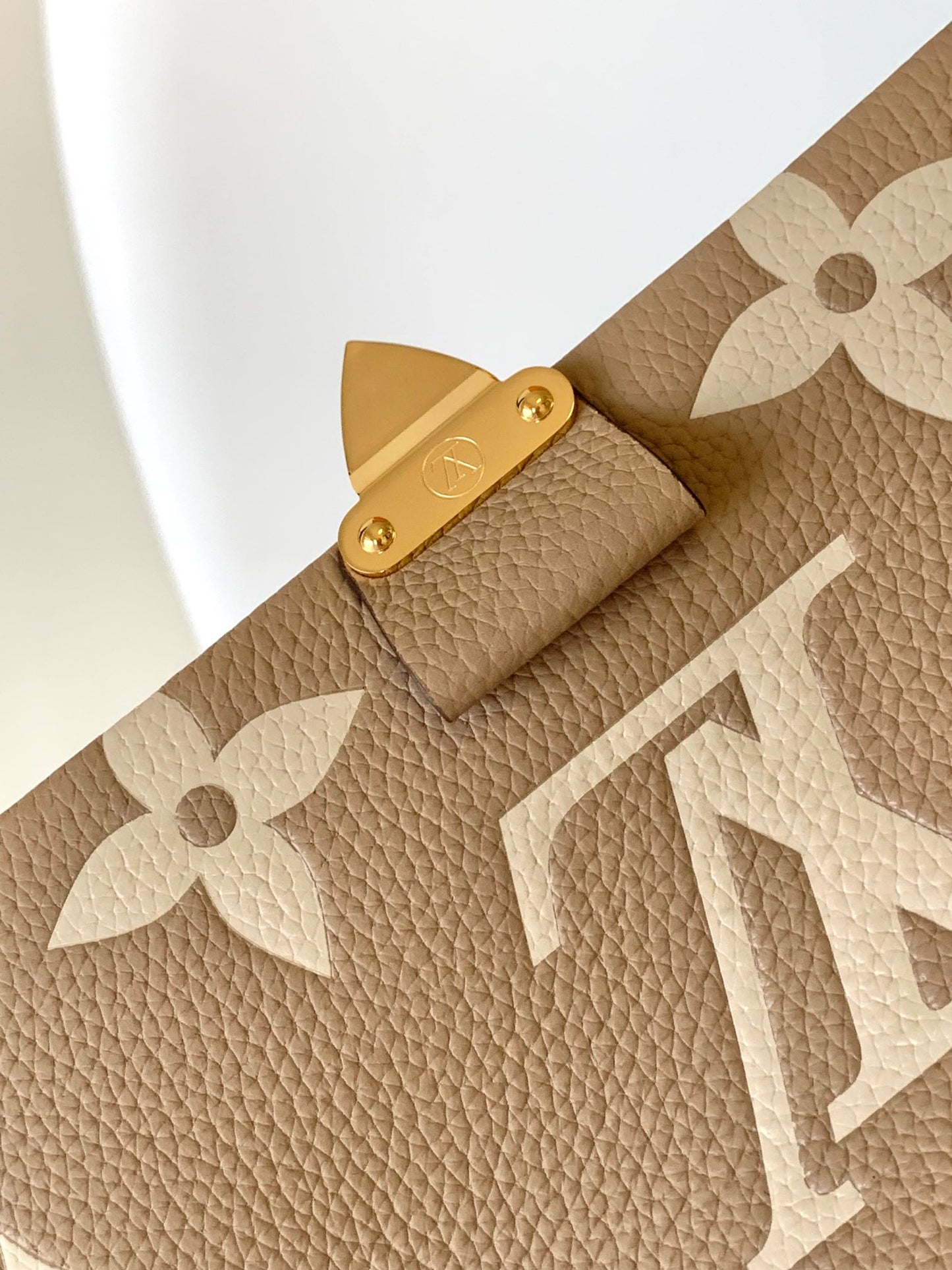 Louis Vuitton Madeleine BB Monogram Empreinte Leather Bag - Tourterelle / Crème