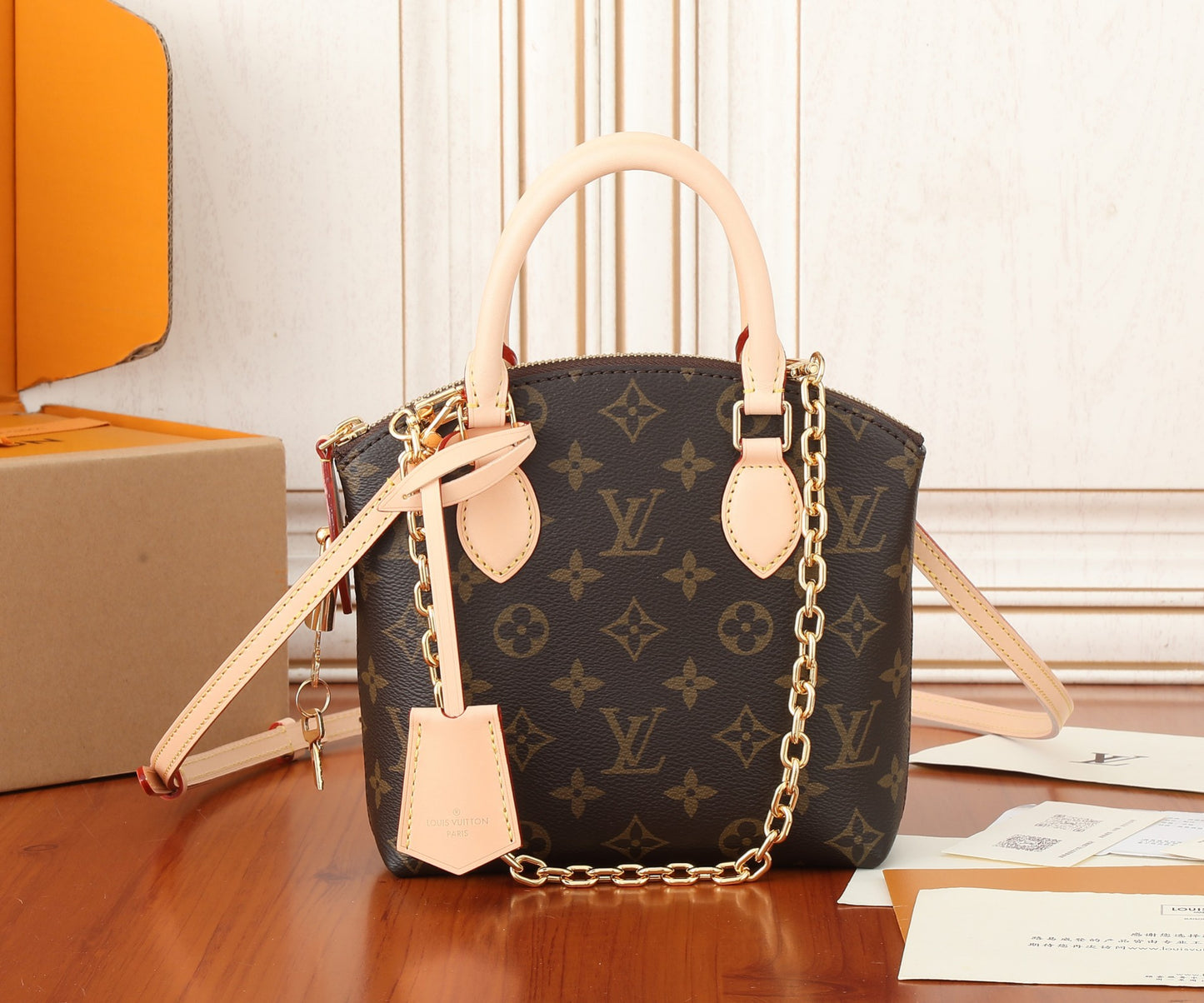Louis Vuitton Alma BB Monogram Canvas Handbag