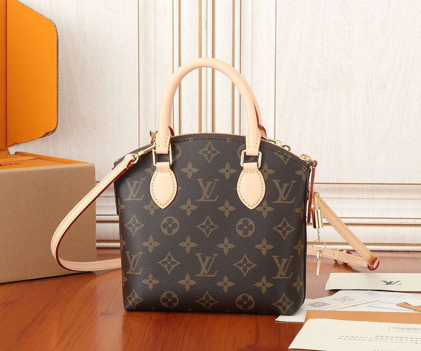 Louis Vuitton Alma BB Monogram Canvas Handbag