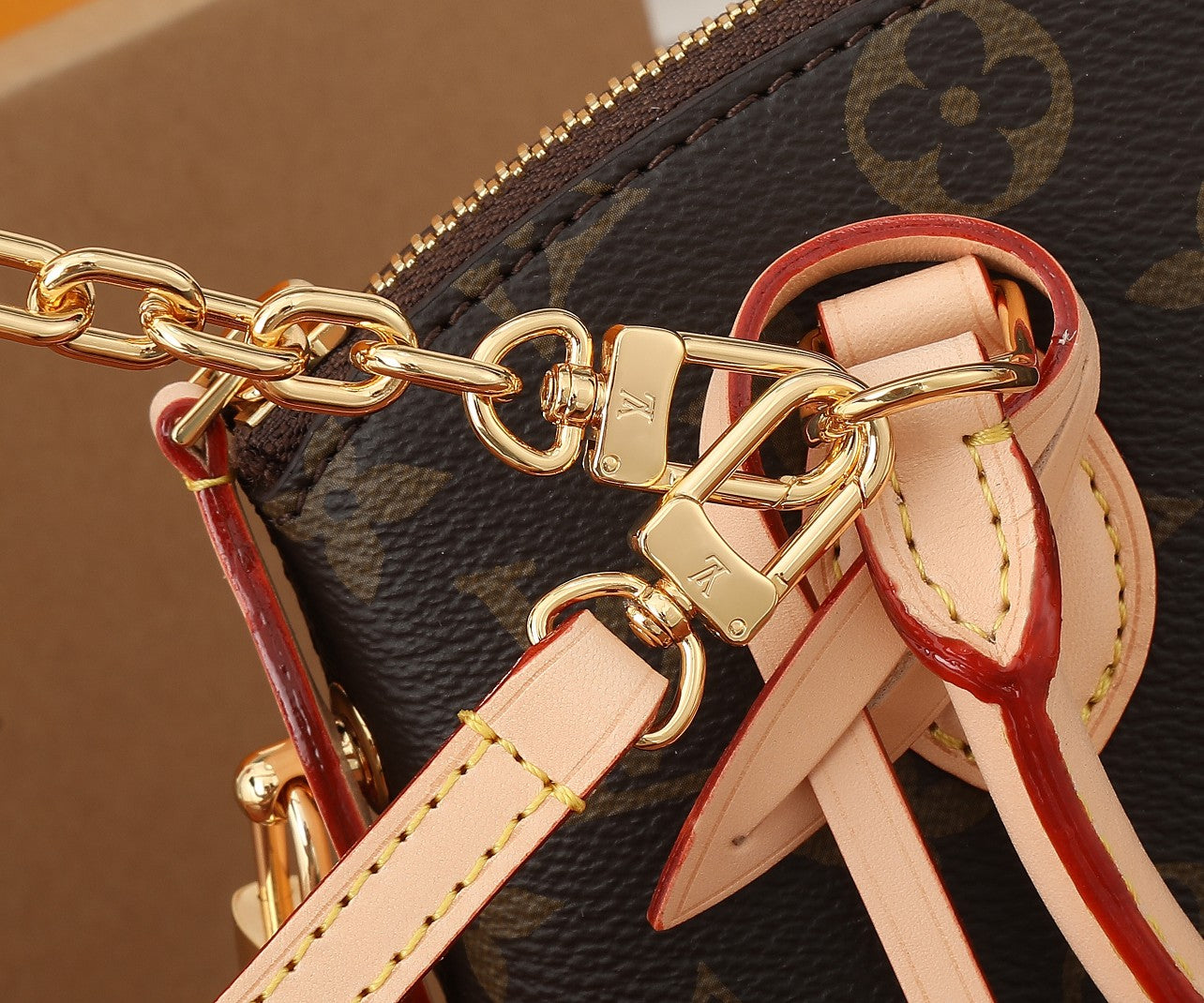 Louis Vuitton Alma BB Monogram Canvas Handbag