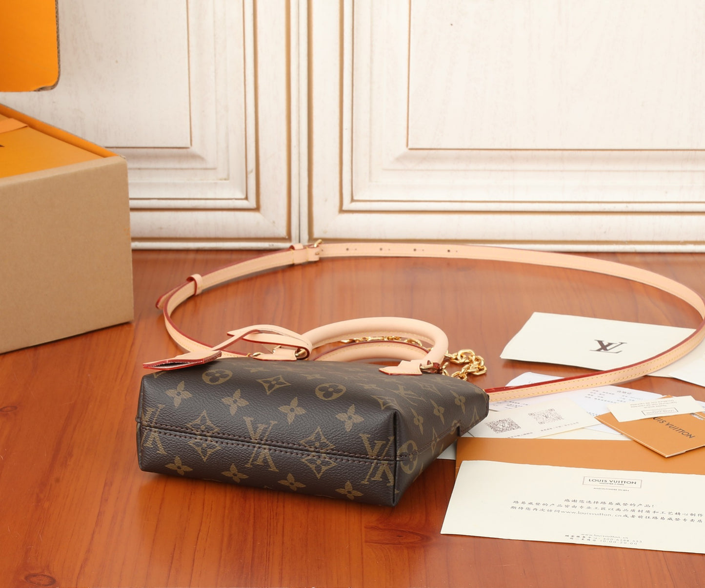 Louis Vuitton Alma BB Monogram Canvas Handbag