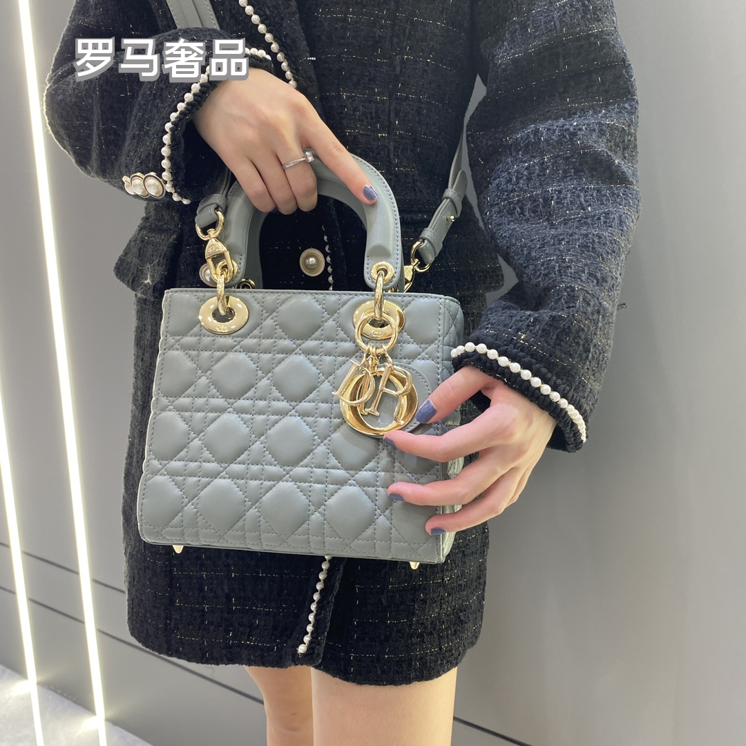Christian Dior Lady Dior My ABCDior Bag - Beige Cannage Lambskin