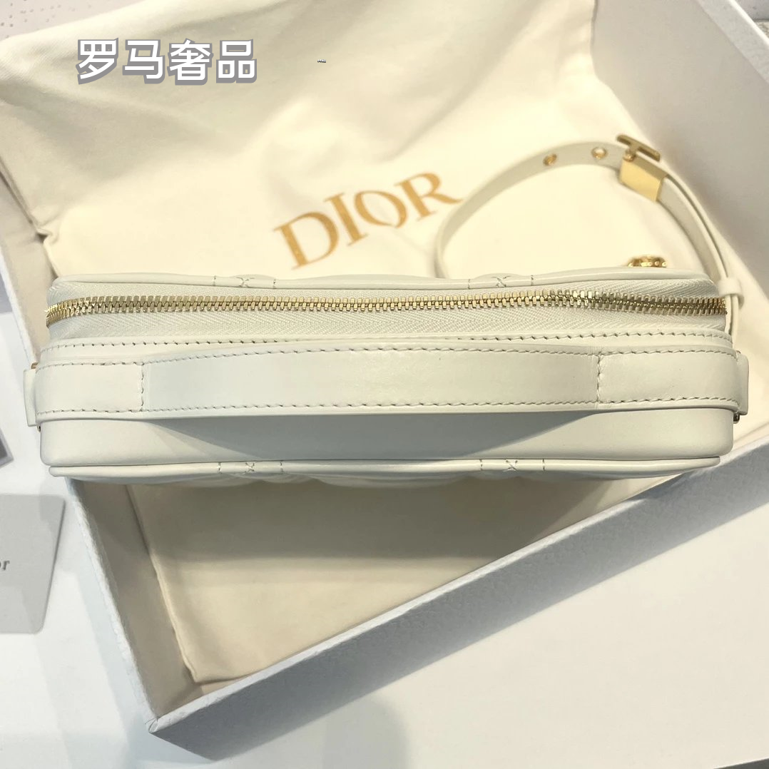 Luxury Quilted Cannage & Oblique Pattern Vanity Case Cosmetic Bag for Women