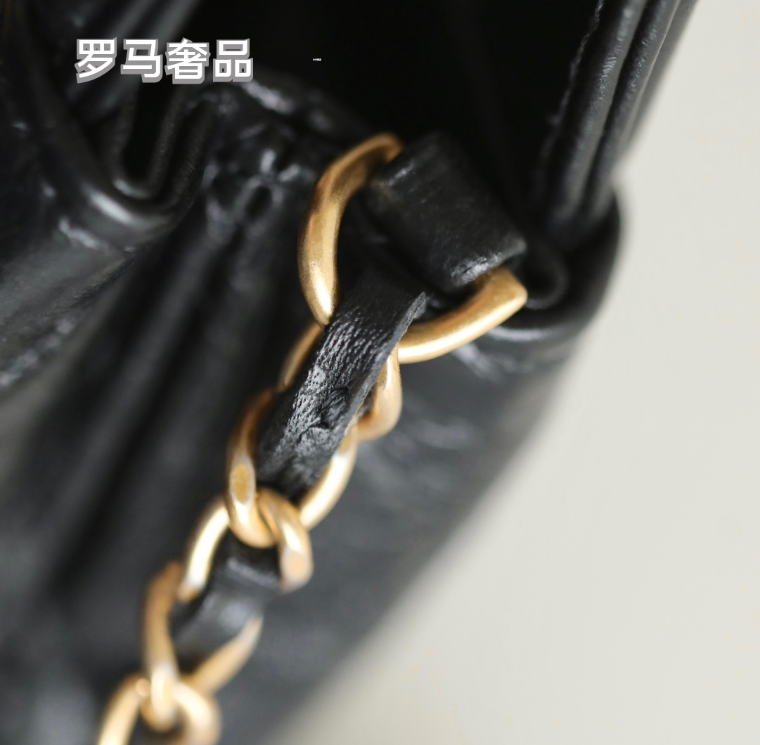 Chanel Black Quilted Lambskin Mini Top Handle Bag Gold-Tone Hardware