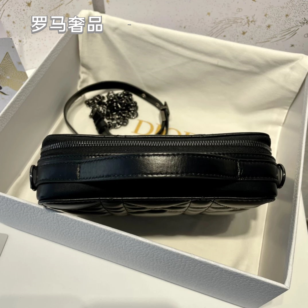 Luxury Quilted Cannage & Oblique Pattern Vanity Case Cosmetic Bag for Women