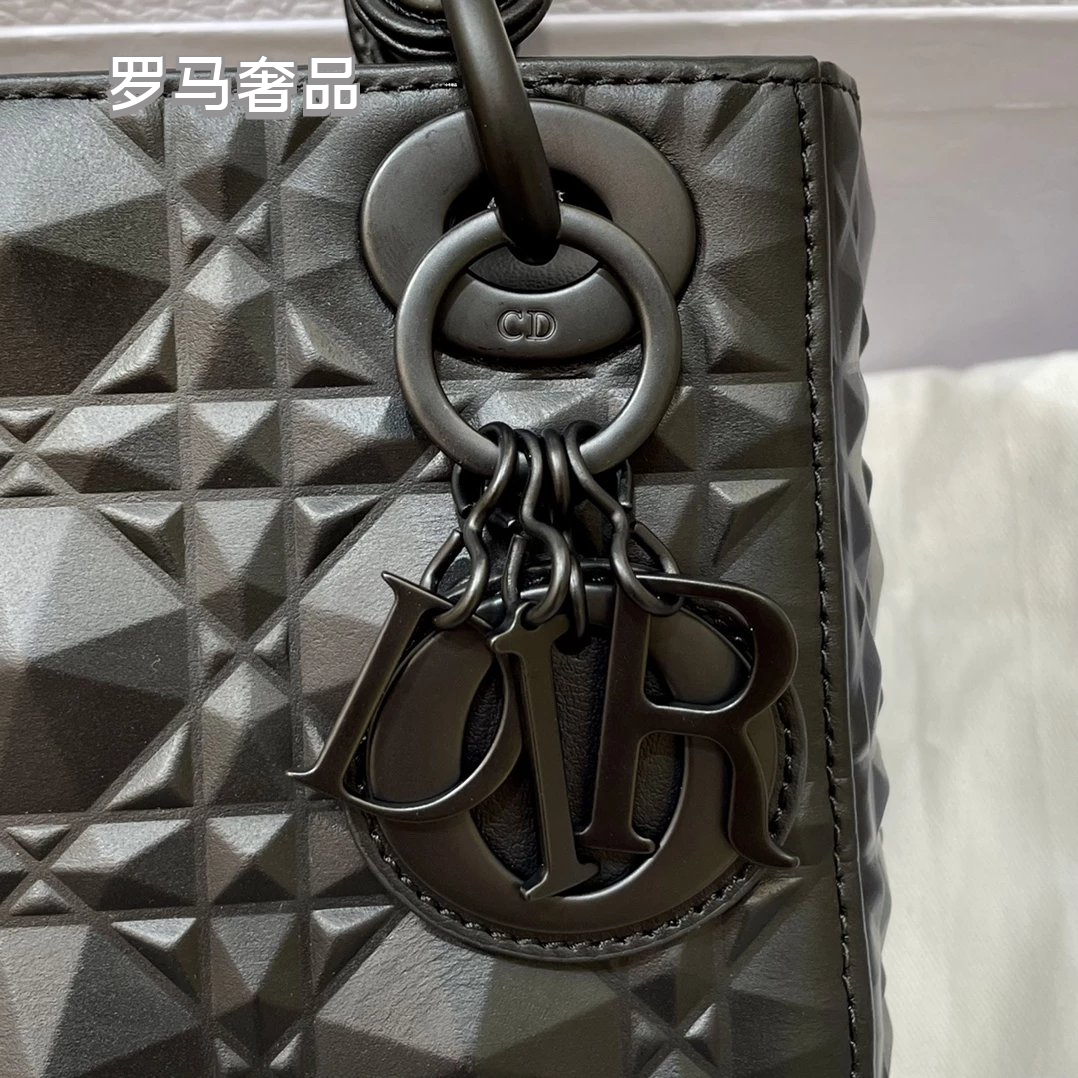 Christian Dior Micro Lady Dior Bag Beige Cannage Lambskin