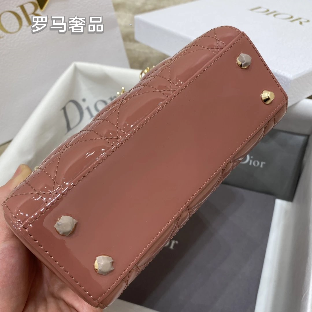 Lady Dior Mini Bag - Black Cannage Leather with Gold-Tone Hardware