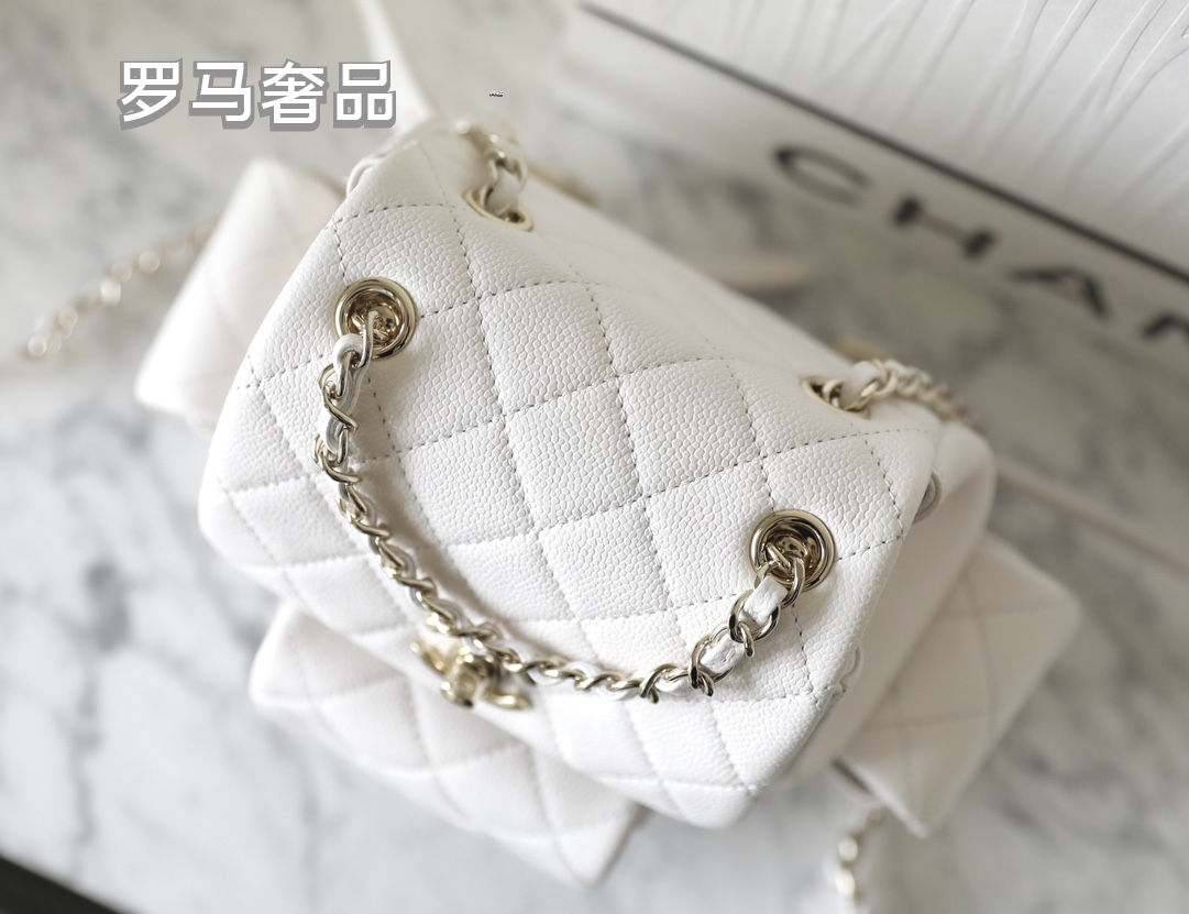 Chanel Quilted Grey Leather Backpack with Gold-Tone Hardware