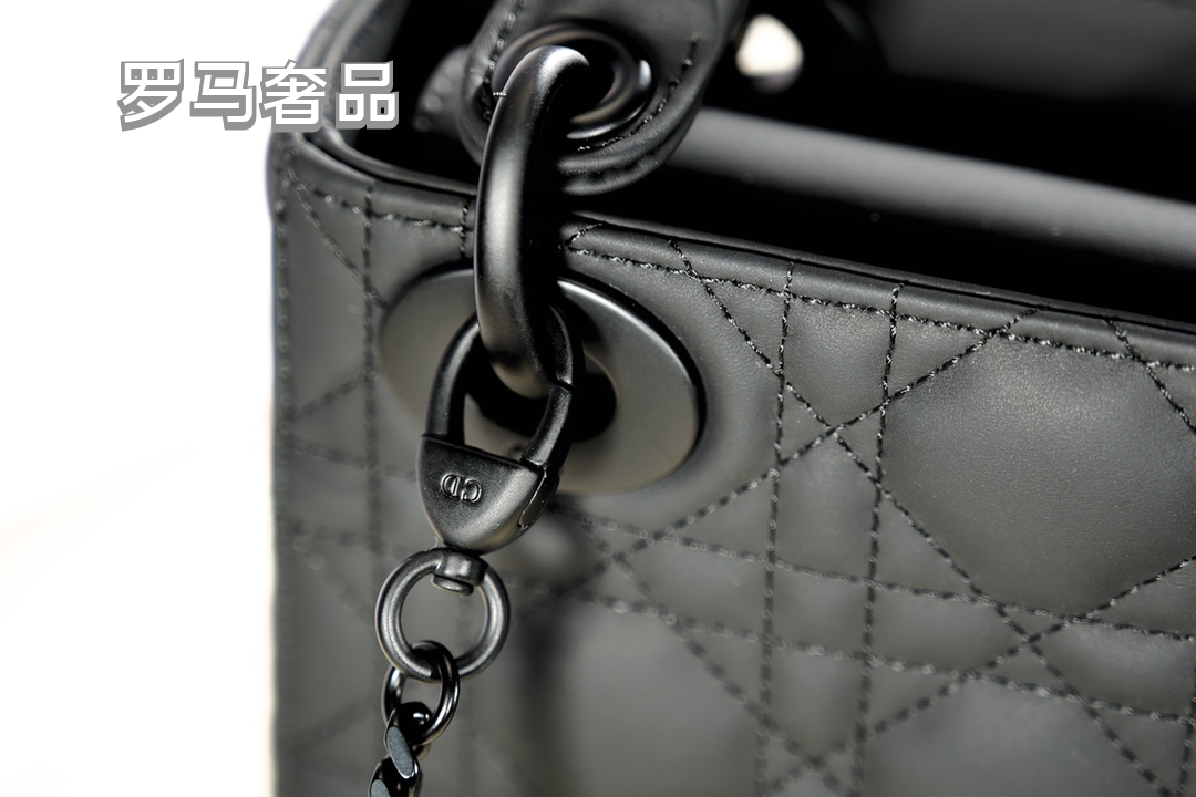 Christian Dior Lady Dior Ultra Matte Bag - Black Cannage Calfskin