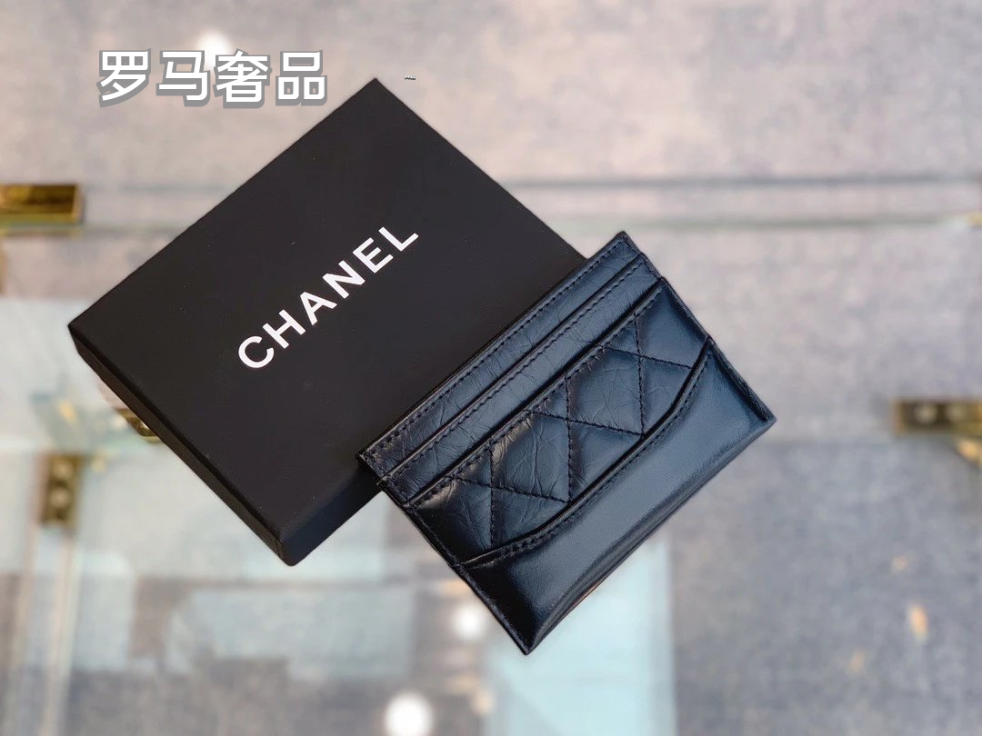 Chanel Classic Flap Quilted Card Holder - Leather CC Logo Wallet