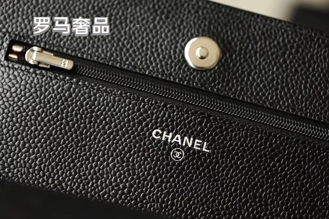 Chanel Classic Wallet on Chain - Black Quilted Lambskin Leather with Silver-Tone Hardware