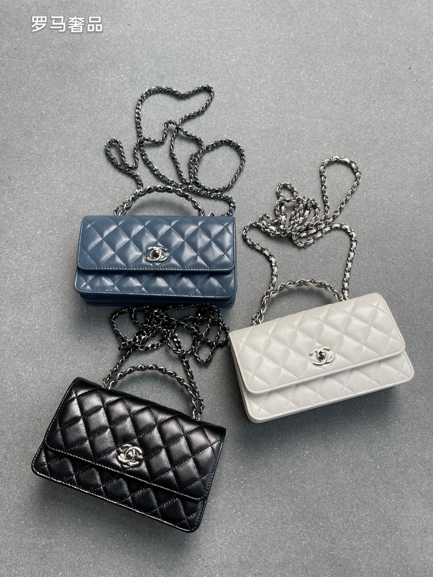Elegant Quilted Leather Crossbody Flap Bag with Chain Strap - Multiple Colors