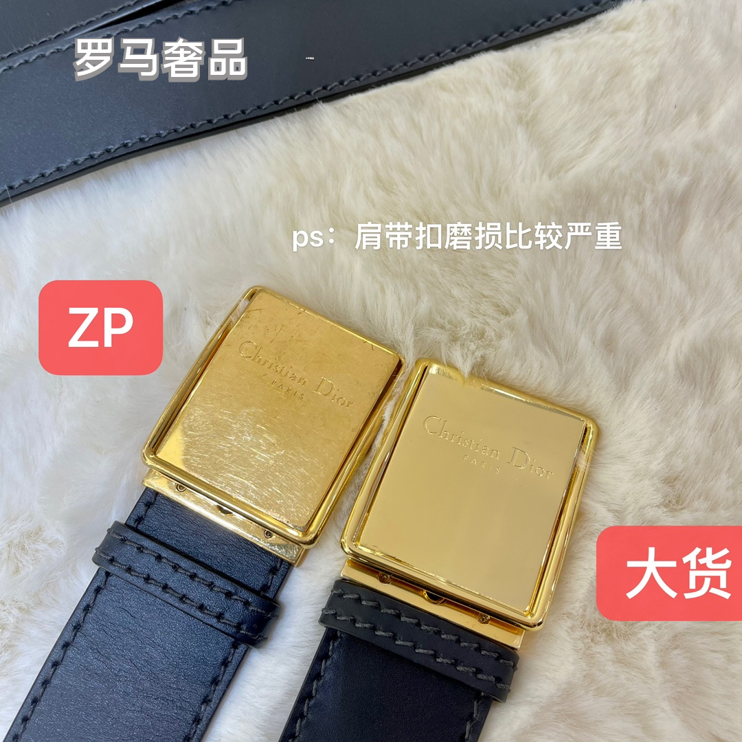 Christian Dior 30 Montaigne Bag in Blue Dior Oblique Jacquard