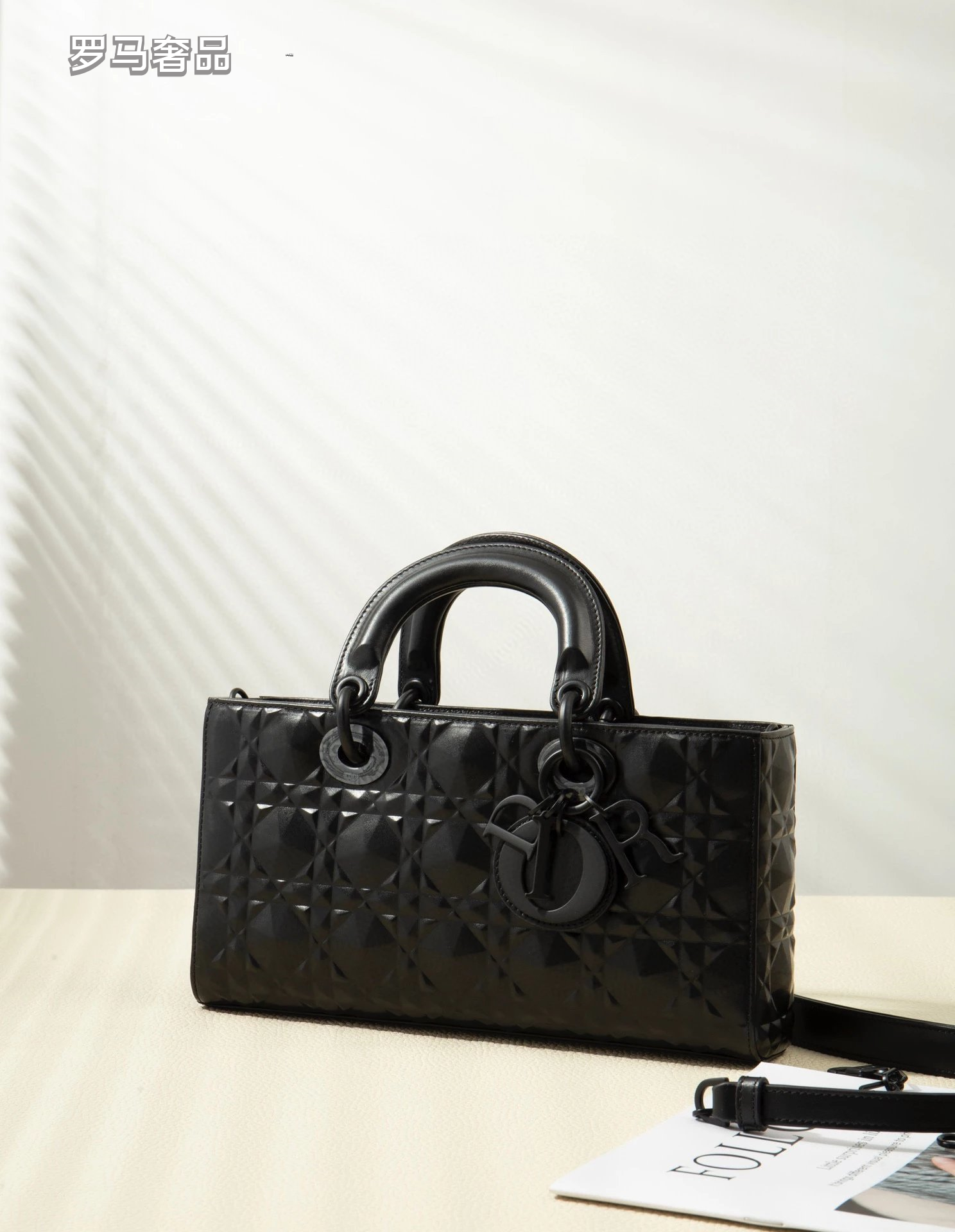 Dior Lady D-Joy Bag - Black Ultra-Matte Cannage Calfskin Luxury Handbag
