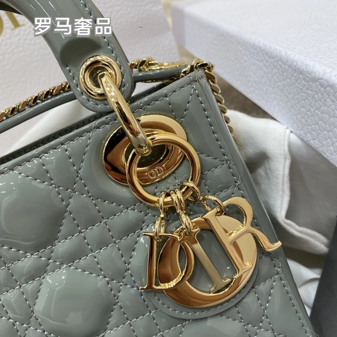 Lady Dior Mini Bag - Black Cannage Leather with Gold-Tone Hardware