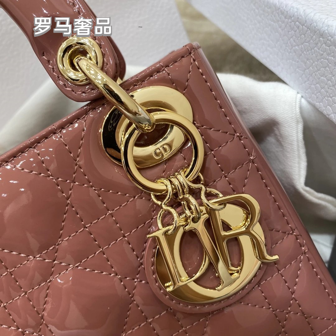 Lady Dior Mini Bag - Black Cannage Leather with Gold-Tone Hardware