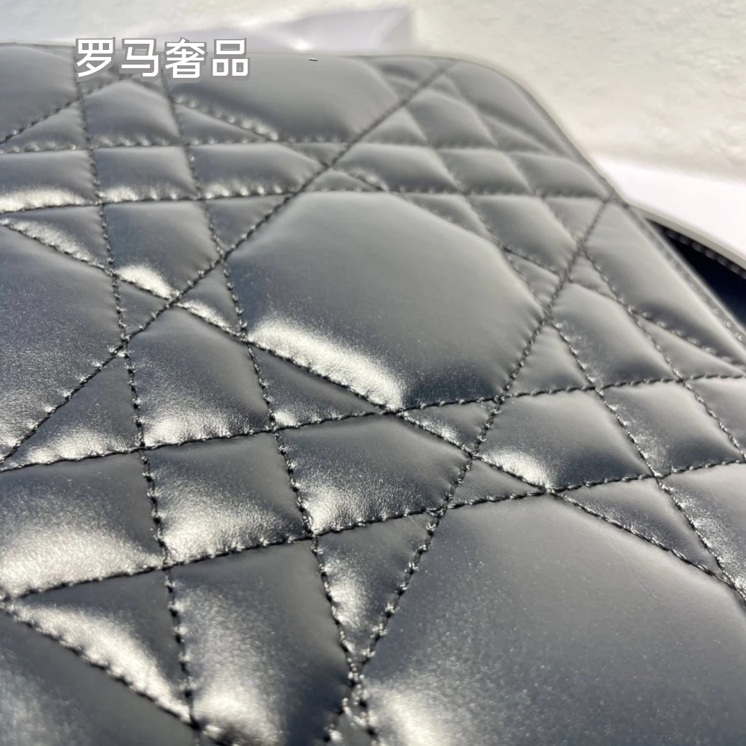 Luxury Quilted Cannage & Oblique Pattern Vanity Case Cosmetic Bag for Women