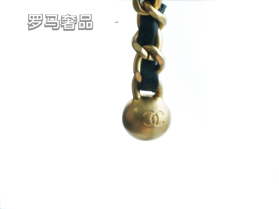 White Quilted Mini Flap Bag with Gold-Tone Chain and Sphere Charm