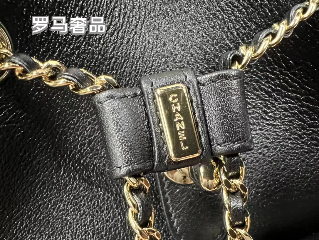 Chanel Urban Spirit Quilted Lambskin Backpack - Black with Silver-Tone Hardware