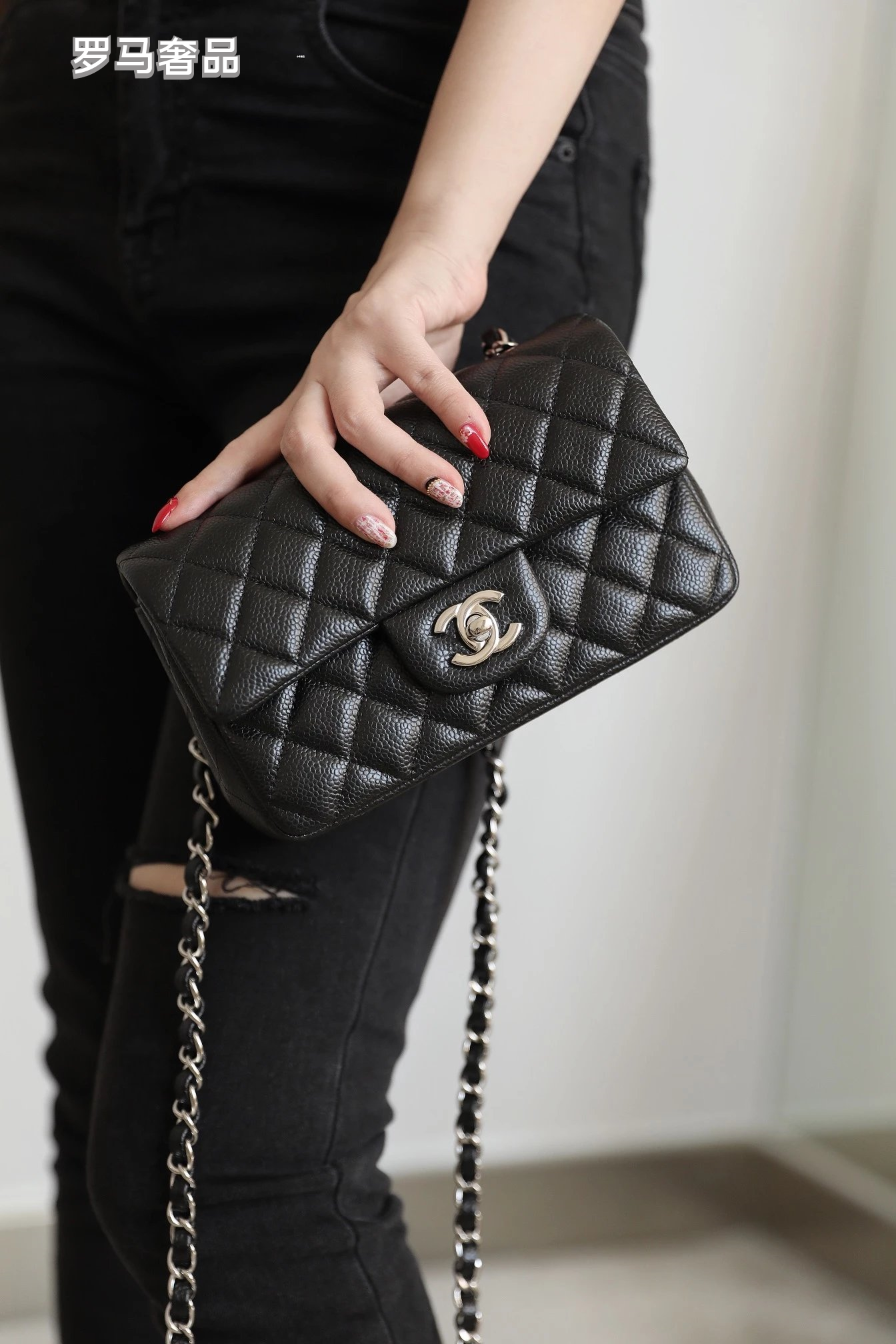 Luxury Black Quilted Leather Small Flap Bag with Gold-Tone Hardware