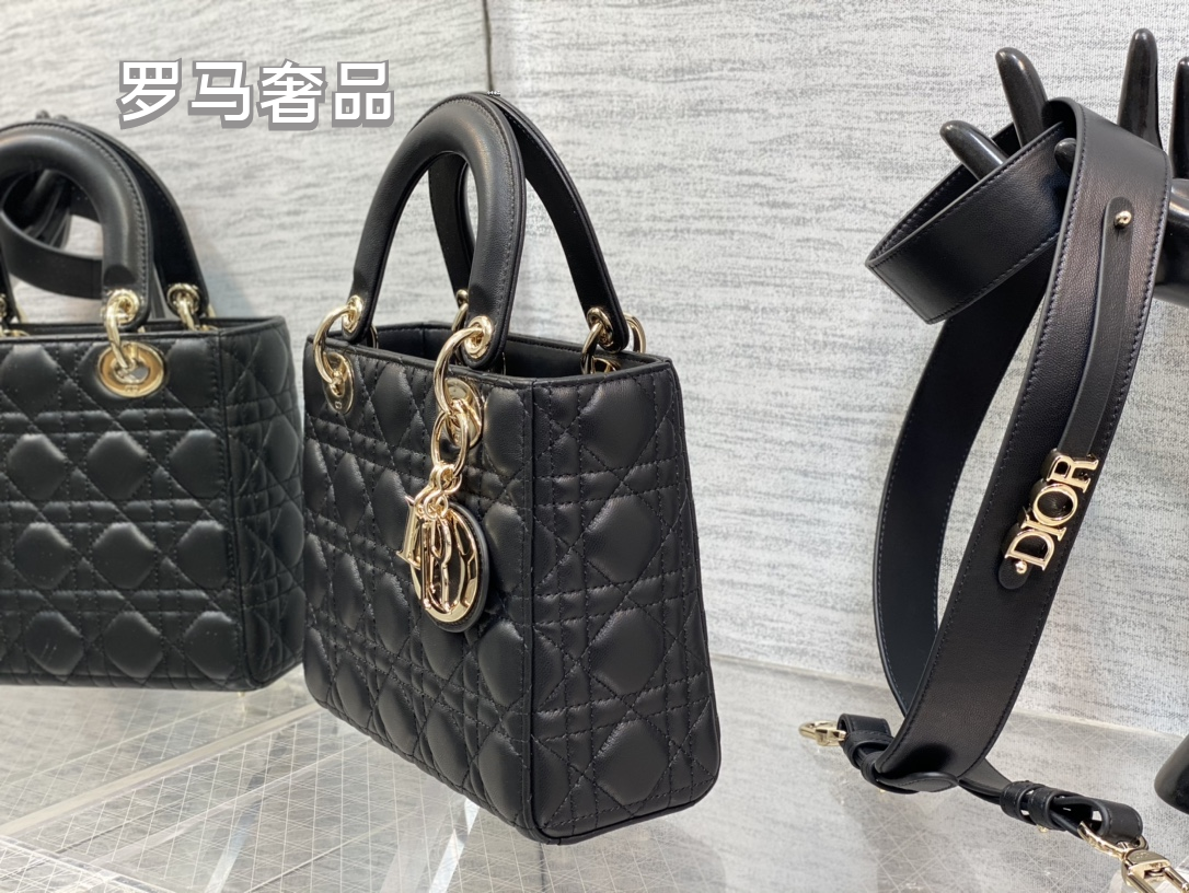 Lady Dior My ABCDior Bag Black Cannage Lambskin