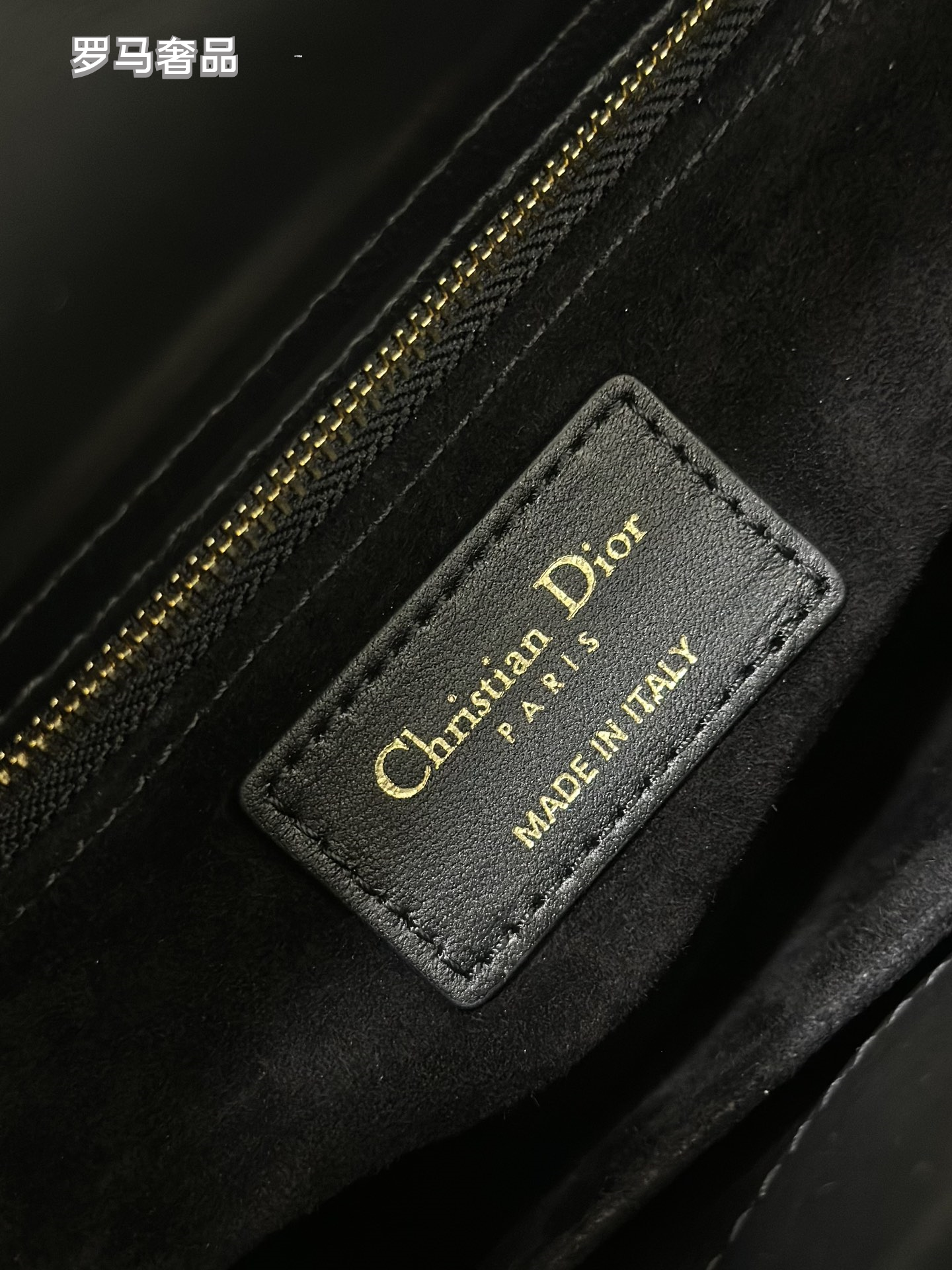 Lady Dior Small Handbag - Black Quilted Leather with Butterfly Embellishments