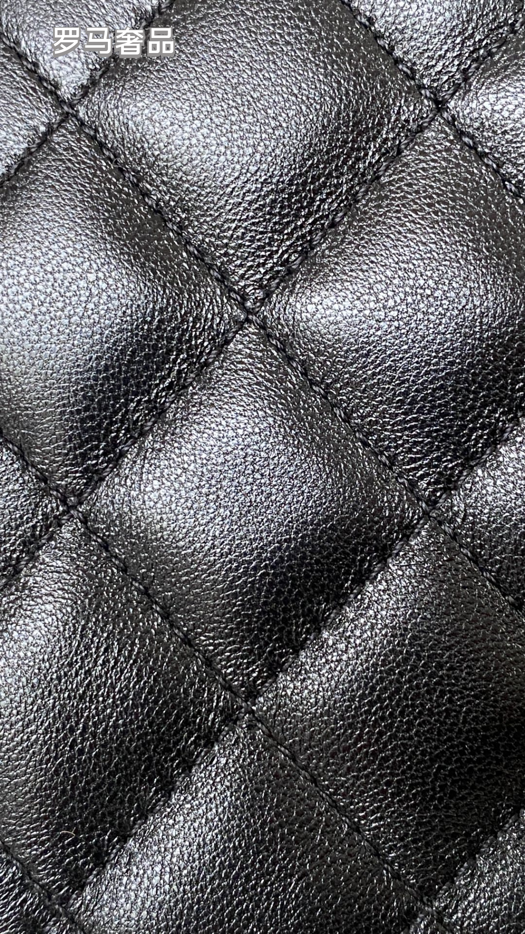 Chanel Quilted Mini Flap Bag with Pearl and Chain Strap, Black Lambskin