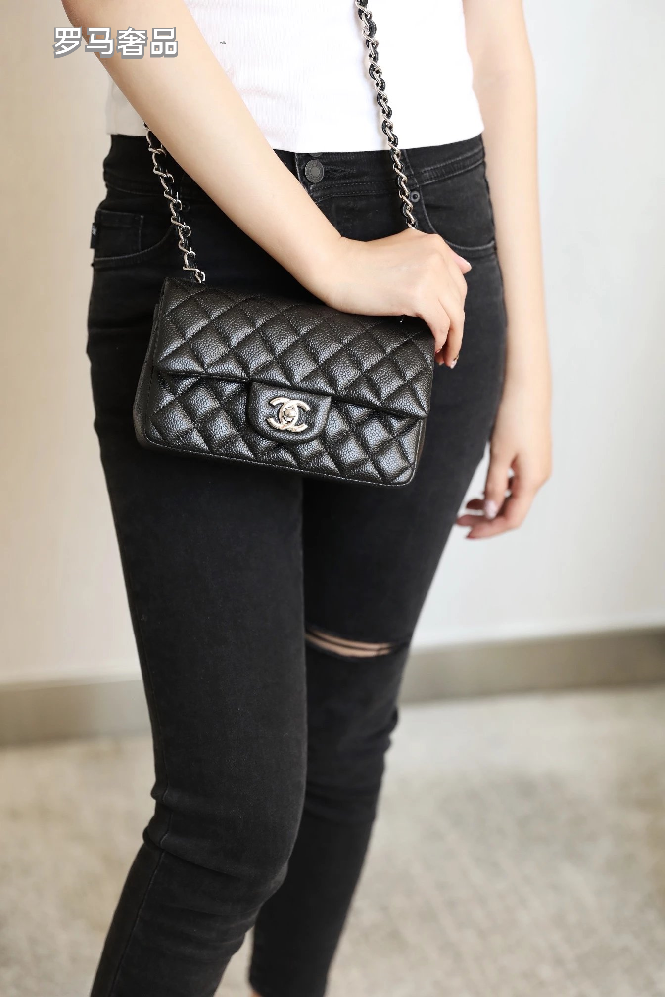 Luxury Black Quilted Leather Small Flap Bag with Gold-Tone Hardware