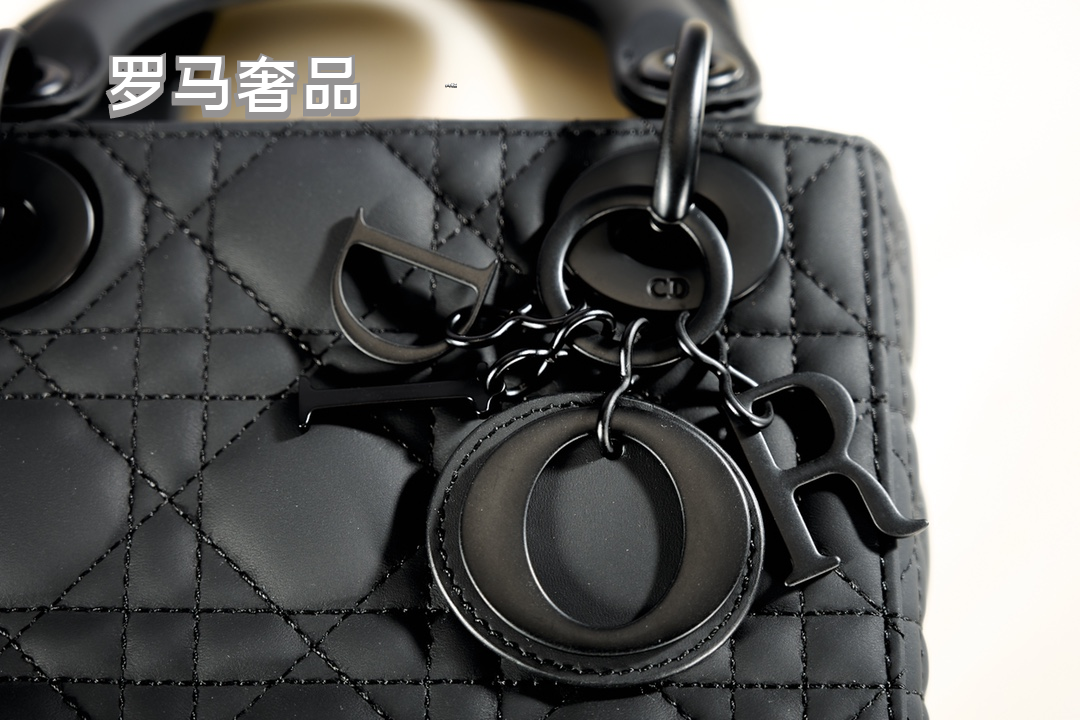 Christian Dior Lady Dior Ultra Matte Bag - Black Cannage Calfskin
