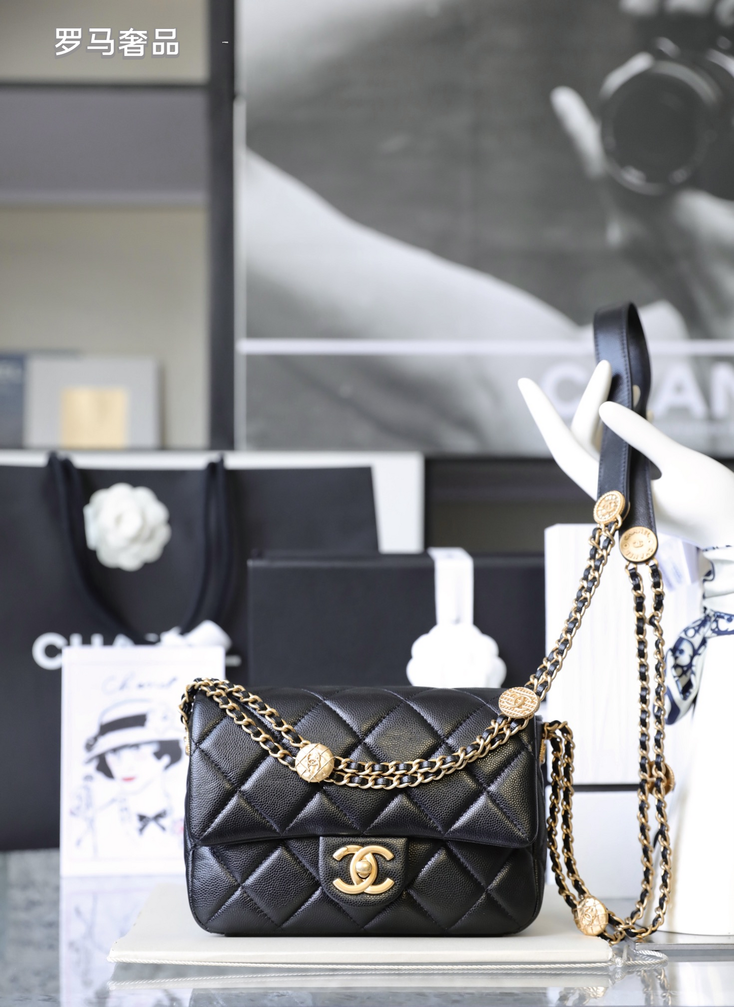 Chanel Quilted Lambskin Mini Flap Bag - Black with Gold-Tone Hardware
